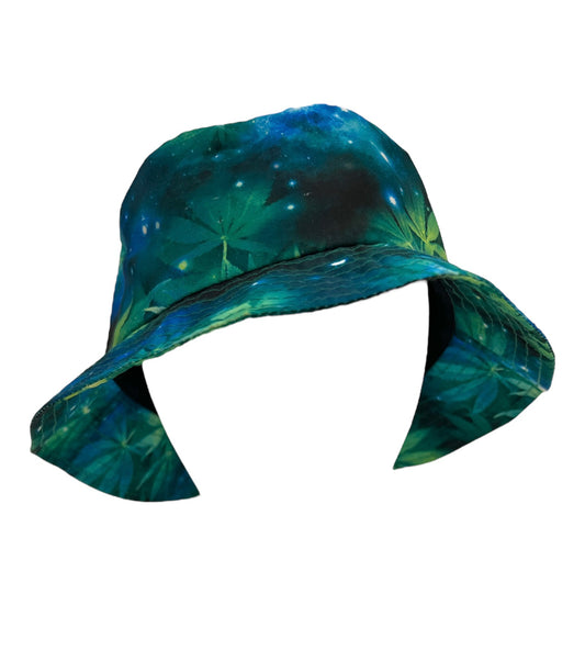 Chill Vibes Only: 420 Green Leaf Bucket Hat | Beach, Cruise, Beer, Summer Style | Novelty NWOT