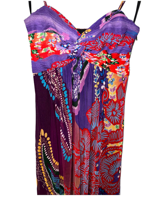 Alberto Makali | Size 4 | Sun Dress | Summer Wedding| Purple | Designer Brand